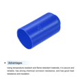 thumbnail image 4 of Uxcell 8Pcs Heat Shrink End Cap 25mm ID x 50mm L 2:1 Ratio Heat Shrink Tubing Caps Lined Sealed Waterproof Adhesive for Electrical Wire Cable, Blue, 4 of 6
