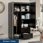 Sauder Select Engineered Wood Storage Cabinet in Cinnamon Cherry