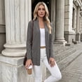 thumbnail image 6 of Women's Open Front Long Cardigan Lightweight with Pockets Fall Layering, 6 of 8