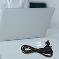 thumbnail image 2 of Ac Power Cord 2 Prong Extension Cord Angled Electrical Extension Cable Tv Power Cord Supply, 2 of 8