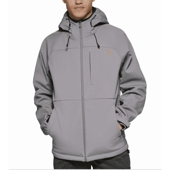 Bass Outdoor Men's Firebird Hooded Softshell Rain Jacket - Gargoyle