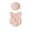 Pink, variant on Vrotazzy Girls Bodysuits for and - Lace Romper Set for Baby Girl with Sleeveless Design and Ruffles Sunsuit Romper Bodysuit Outfit