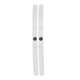 thumbnail image 5 of 2 pulseras antiestáticas de silicona lavables y anticaídas con iones negativos para deportes, color blanco, 5 of 15