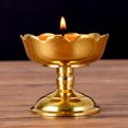 thumbnail image 5 of Titular de Vela para la Mesa Portavelas clásico, candelabro de Flores Creativas, decoración de Mesa, Oferta de Templo Budista Zen (excluyendo Velas) Boda, Comedor, Fiesta, 5 of 5