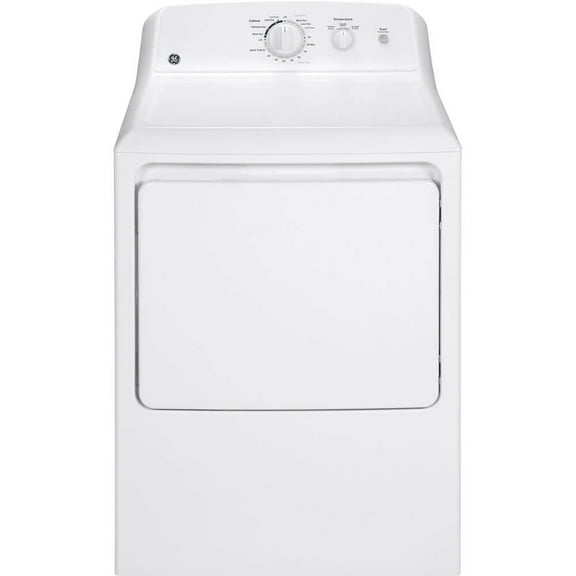 GE GTX22EASKWW 6.2 Cu. Ft. Capacity Aluminized Alloy Drum Electric Dryer