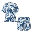 thumbnail image 2 of Yiaed Blue Shells Print Short Sleeve Pajama Sets for Women Casual Crew Neck 2 Piece Lounge Sets Women's Short-Sleeved Pajama-X-Large, 2 of 5