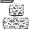 thumbnail image 3 of Coolnut 2 Pieces Colorful Carnival Masks Kitchen Rugs and Mats Set Absorbent Soft Kitchen Mats for Floor Non-Slip Kitchen Mat Doormat Set, 19.7"x47.2"+19.7"x27.6" Home Decor Gifts, 3 of 7