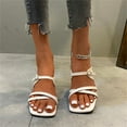 thumbnail image 1 of LSLJS And Broadband Mid-Heel Beach Slippers for Outer Wear, Women's Slippers, 1 of 7