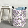 thumbnail image 5 of Goofa Lavender Flowers Printed Circular Hamper,Laundry Basket with Handles,Storage Baskets Foldable,Large Capacity Laundry Hamper-Medium, 5 of 8