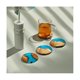 thumbnail image 5 of Paquete de 4 posavasos de madera con resina epoxi, posavasos de barra para bebidas, Posavasos modernos para barra de cocina, ho, 5 of 5