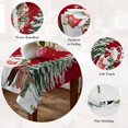 thumbnail image 5 of Red Wooden Gnomes Christmas Table Cloth Waterproof Tablecloths, Xmas Tree Snowflakes Winter Tablecloth Dining Table Cover for Kitchen Party Tabletop Outdoor, Square Tablecloth 60x60 Inch, 5 of 9