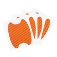 thumbnail image 4 of Transemion Car Door Handle Sticker Fiber Film Anti-scratch Universal Auto Handle Cover Orange 5Set, 4 of 6