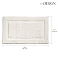 thumbnail image 4 of Alfombra de baño mDesign Soft, estilo hotel, 100% algodón, 2 unidades, color natural, 4 of 8