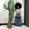 thumbnail image 2 of AlevRam 10 inch Black Doll with Afro Hair – African American Baby Doll with Movable Limbs, Washable Clothes, PVC Material, Black Dolls for Girls, Kids Gift Toy, 2 of 2