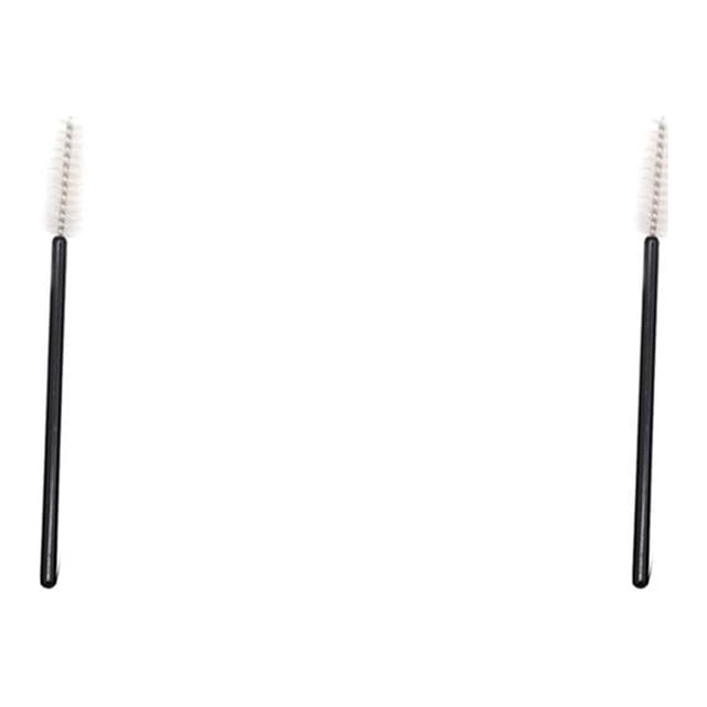 Minnieouse 50 Uds cepillo de limpieza de pestañas aplicador de rímel suministros para el cuidado de los ojos accesorios cosméticos para Brus blanco varilla negra 2Conjunto