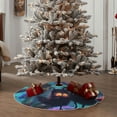 thumbnail image 4 of Balery Cute Fuzzy Fantasy Creatures Printed Christmas Tree Skirt , Merry Christmas Party Christmas Tree Decoration,Adjustable Tree Skirt-48", 4 of 6