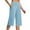 15# Light Blue, variant on RPVATI Capri Pants Cotton Women Straight Stretch High Waisted Crop Capris Summer Casual Lightweight Office Work Pants Athletic Yoga Trousers with Pockets Black S