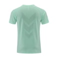 thumbnail image 7 of USNSM Men's Short Sleeve Workout Shirts Quick Dry Breathable Lightweight Athletic T-Shirts Running Gym Summer Sports Shirt Green XXL, 7 of 7