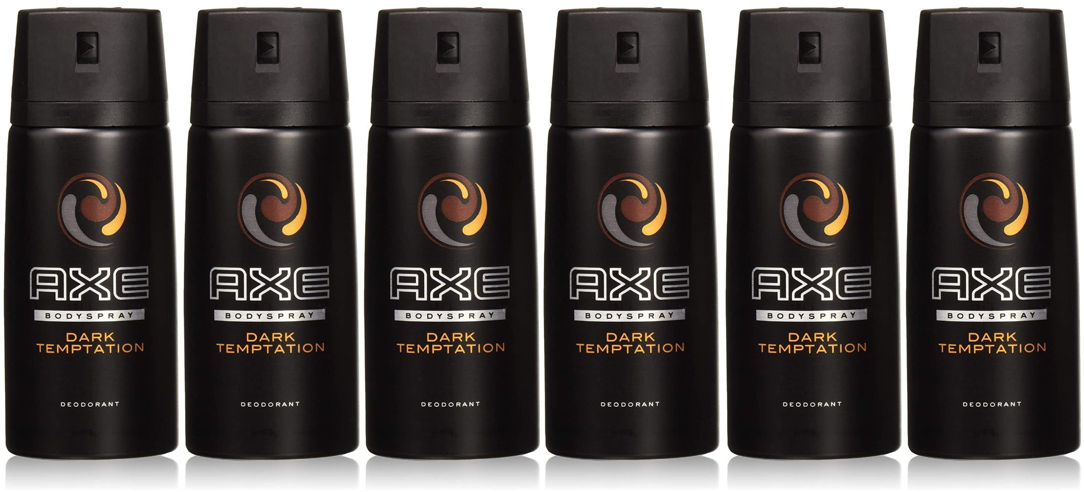 6 Pack Axe Deodorant Bodyspray, Dark Temptation 4 oz