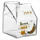 thumbnail image 1 of 350ML de Vidrio Cuadrada de CartóN de Leche Kawaii de Desayuno Fresa MelocotóN Resistente al de PudíN de Leche, C, 1 of 5