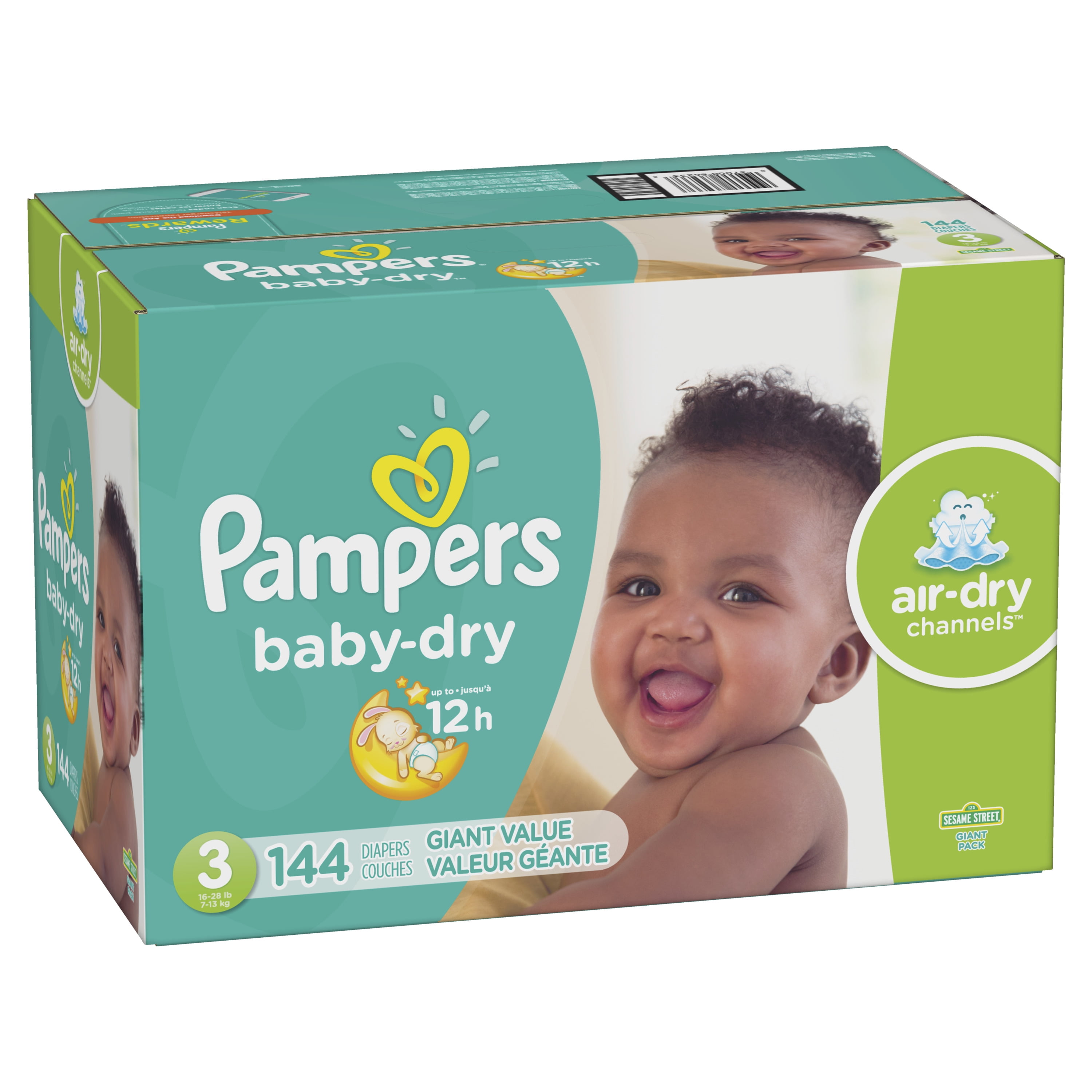 Uitschakelen Bekwaamheid Meisje Pampers Baby-Dry Diapers Size 3 144 Count - Walmart.com