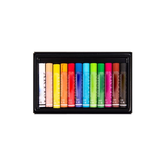 Oil Painting Stick 12 Colors,12 Color Soft Oil Pastels Set, Drawing Art Kit for Kids and Artists, Painting Supplies for Beginners Students