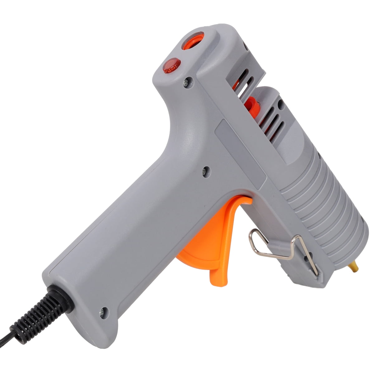 LuckyNote 150W Hot Glue Gun with Adjustable Temperature, 6 Copper Nozzles & 6 Glue Sticks, DIY Craft Repair Tool, Black Storage Bag, Gray
