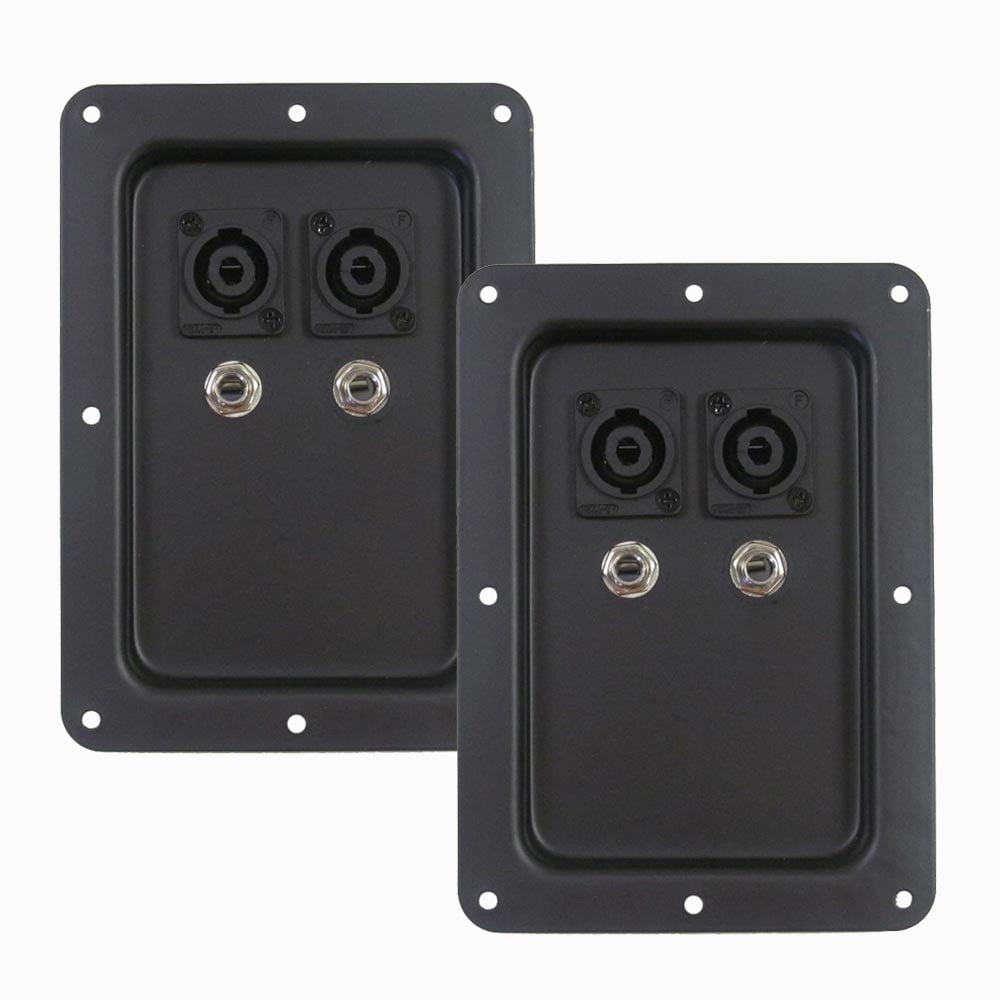 Seismic Audio Pair Jack Plates Dual Speakon Dual 1/4" PA/DJ Speaker Jack Plates Walmart