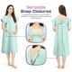 thumbnail image 4 of Bata de hospital NY Threads para mujer, suave y elegante, color verde Lilly, 4 of 7