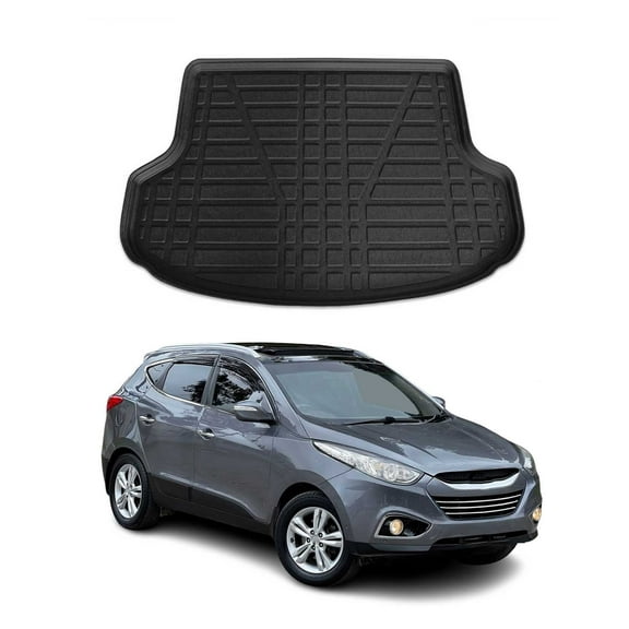 OMAC Cargo Mats Liner for Hyundai Tucson 2005-2009 Black All-Weather TPE