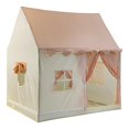 thumbnail image 1 of Corte de la tienda de campaña para niños con ventana Decoración de la sala de niños Fácil configuración de los regalos imaginativos plegables Casa de rosa, 1 of 9