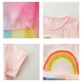 thumbnail image 6 of WIBACKER Toddler and Little Girl's Casual Short Sleeve Tutu Skater Princess Dress - Rainbow, 6 of 7
