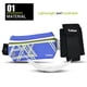 thumbnail image 2 of Riñonera unisex para deportes al aire libre, multifuncional, de color azul oscuro, con bolsillos para botella de agua y teléfono, 2 of 8