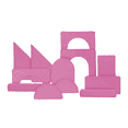 thumbnail image 1 of Dundy Play, Sillón de Actividades Modular Infantil con 12 Piezas. 85 x 170 x 45 cm. (Rosa), 1 of 8