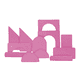 thumbnail image 1 of Dundy Play, Sillón de Actividades Modular Infantil con 12 Piezas. 85 x 170 x 45 cm. (Rosa), 1 of 8
