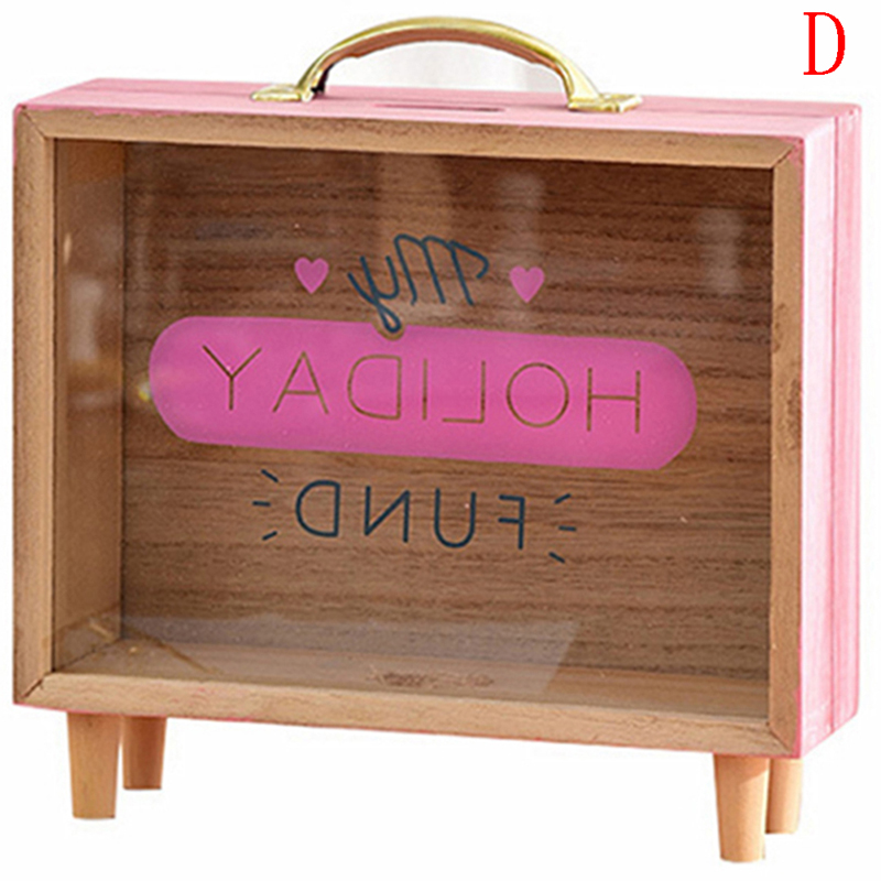 MageCrux Wooden Money Bank Money Boxes Piggy Banks Home Decor Gift Kids