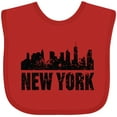 thumbnail image 3 of Inktastic New York Skyline Grunge Boys or Girls Baby Bib, 3 of 4