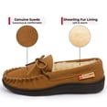 thumbnail image 3 of Alpine Swiss Sabine Women's Genuine Leather Suede Moccasin Slippers House Shoes, 3 of 8