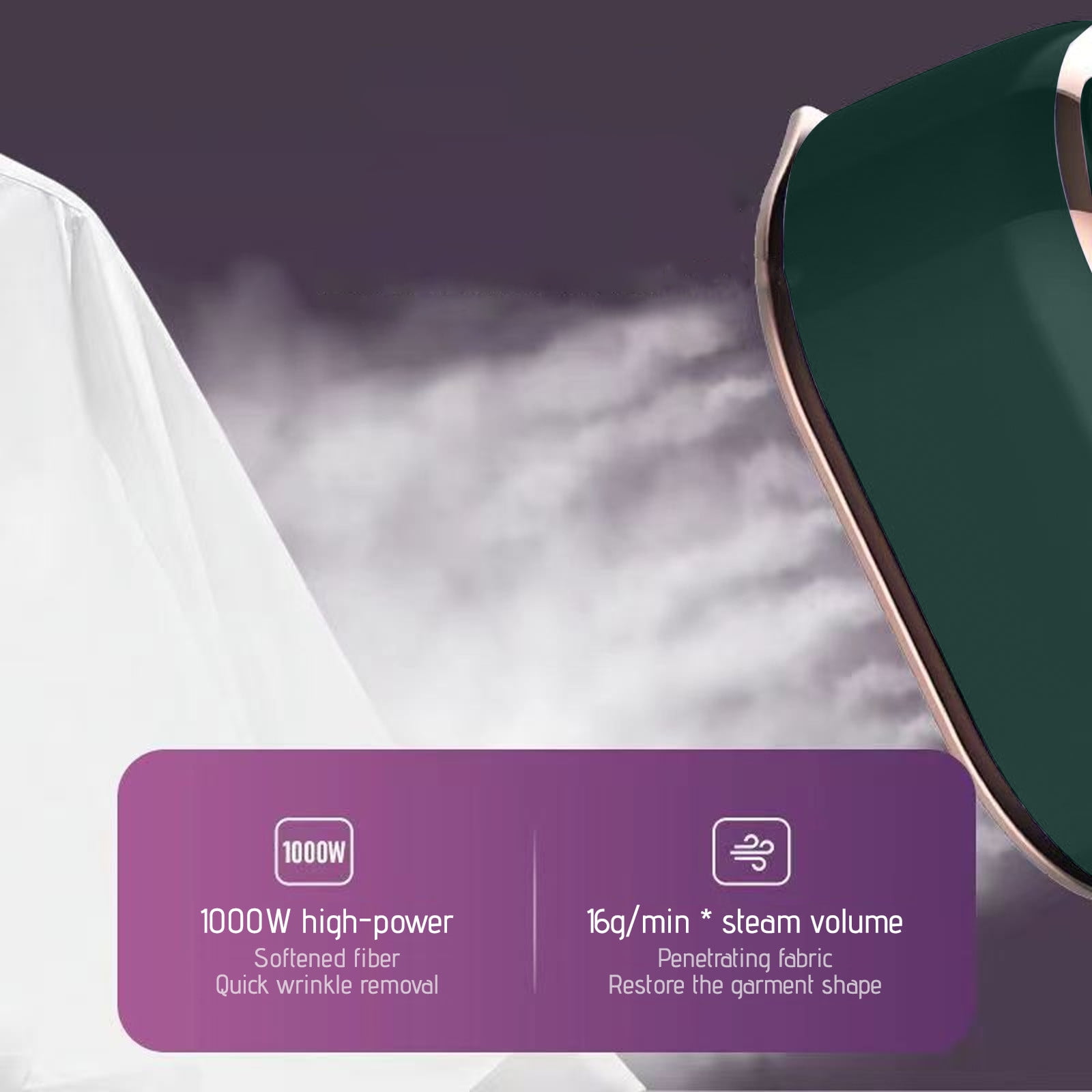 Upgrade Portable Mini Ironing Machine, 180° Rotatable Handheld Steam Iron, 2-in-1 Dry & Wet Ironing, 100ml Water Tank, Titanium Soleplate, Fast Heating, Suitable for Home Travel, Various Fabrics