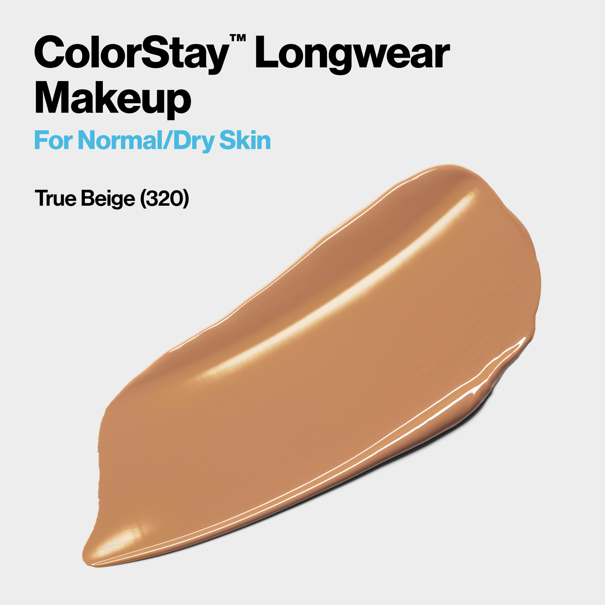 Revlon ColorStay Liquid Foundation Makeup, Normal/Dry Skin, SPF 20, 320 True Beige, 1 fl oz. - image 3 of 12