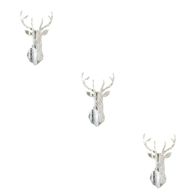 Justharion Personalized Home Style 3D Mirror Wall Stickers For Creating Unique Decor Instantly Change Look silver XL 3Set