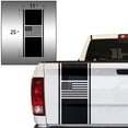 thumbnail image 2 of American USA Flag Racing Stripes Truck Tailgate Vinyl Decal Sticker Styling Straight Lines Sport Lines Compatible with Most Pickup Trucks Back Graphic Sporting (11" x 25", Black), 2 of 8