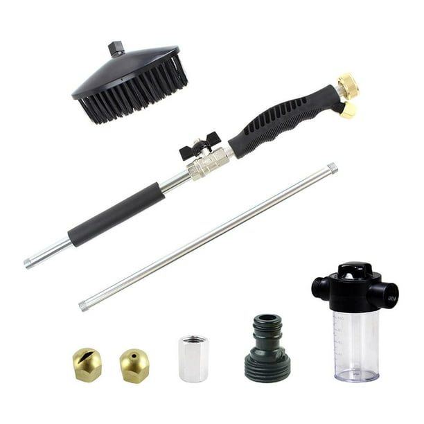 Manguera De Agua De Alta Presión Con Chorro De Agua Para Lavadora De Coche Desmontable Con 2 Boquillas Accesorio De Rociador De Jardín Extensible Para Jardín De Lavado De Coches seitruly VI012192-01