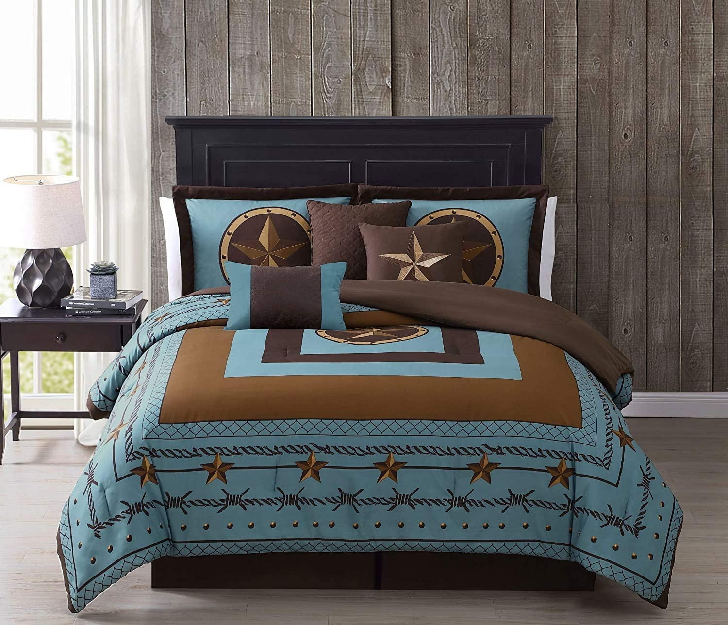 Sets Chezmoi collection tulsa 7-piece oversized western country bedding ...