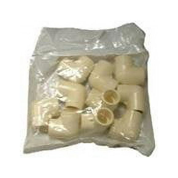 Raccord de Tuyau, Coudé en PVC, 90 Degrés, 1/2 Po, 10-Pk. T00100J