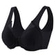 thumbnail image 4 of 2 piezas de sujetador de yoga sin aros con hebilla frontal y encaje para mujer: informal, sexy, sin costuras y ajustable, 4 of 5