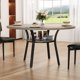thumbnail image 2 of Yeshouse Mesa de comedor redonda Dainsleif de 120 cm para 4-6 personas, estilo rústico, con estante de almacenamiento y patas de metal, ideal para cocina, comedor y sala de estar, 2 of 8
