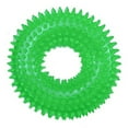 thumbnail image 2 of Trayknick Funny Pet Dog Cat Thorn Circle Ring Squeak Chew Training Sound Interactive Toy Green, 2 of 13