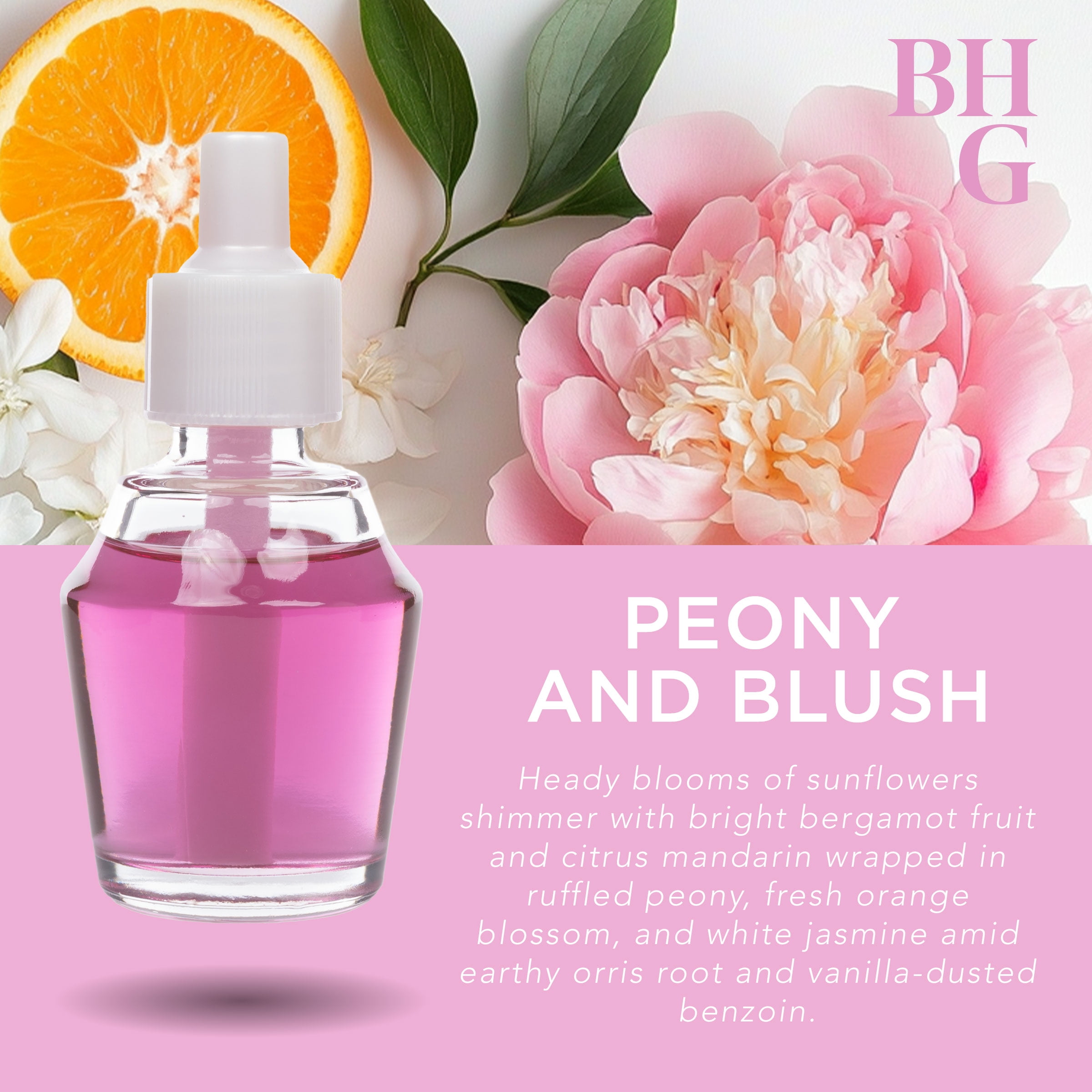 Better Homes & Gardens Aroma Accents Fragrance Oil Refill 24 mL, Peony & Blush