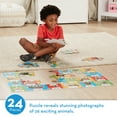 thumbnail image 2 of Melissa & Doug Animal Alphabet Floor Puzzle (Easy-Clean Surface, Promotes Hand-Eye Coordination, 24 Pieces, 36” L x 24” W), 2 of 9